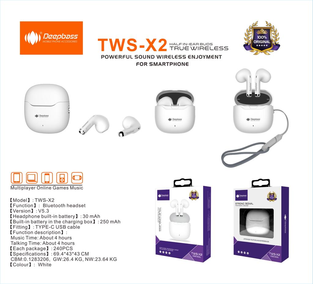 ECOUTEUR BLUETOOTH TWS-X2