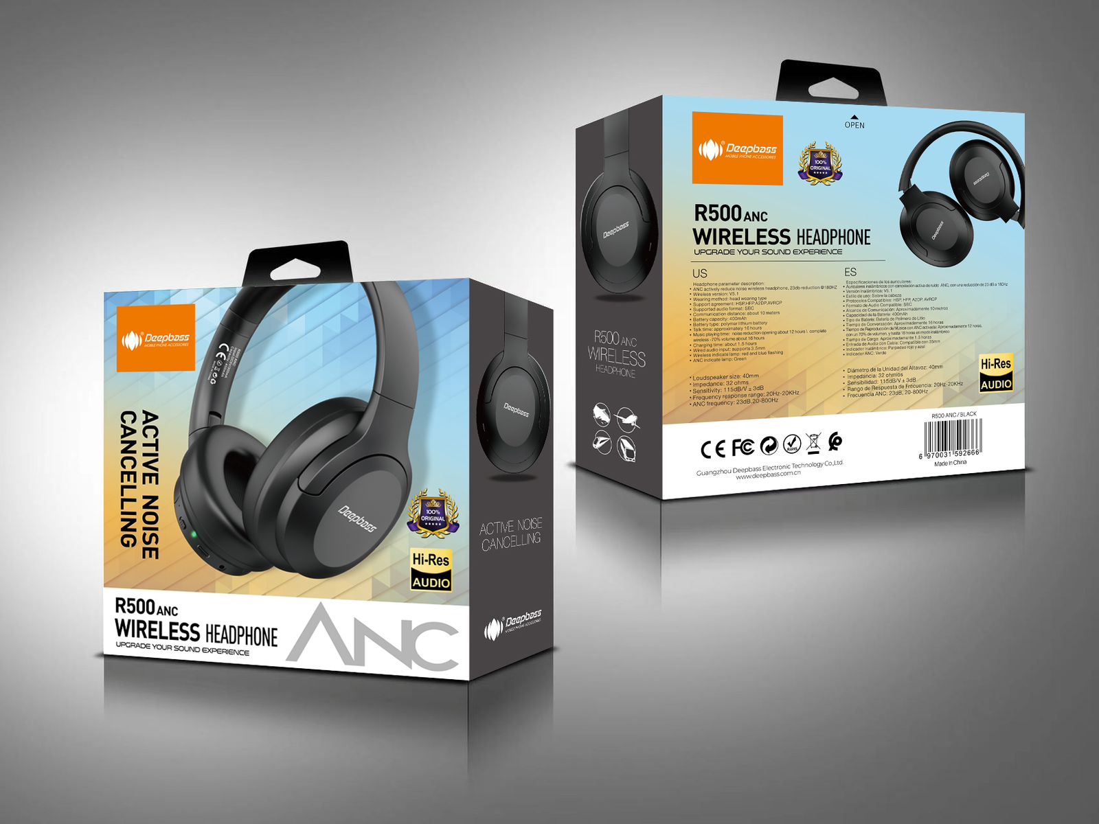 Casque Deepbass R500 ANC