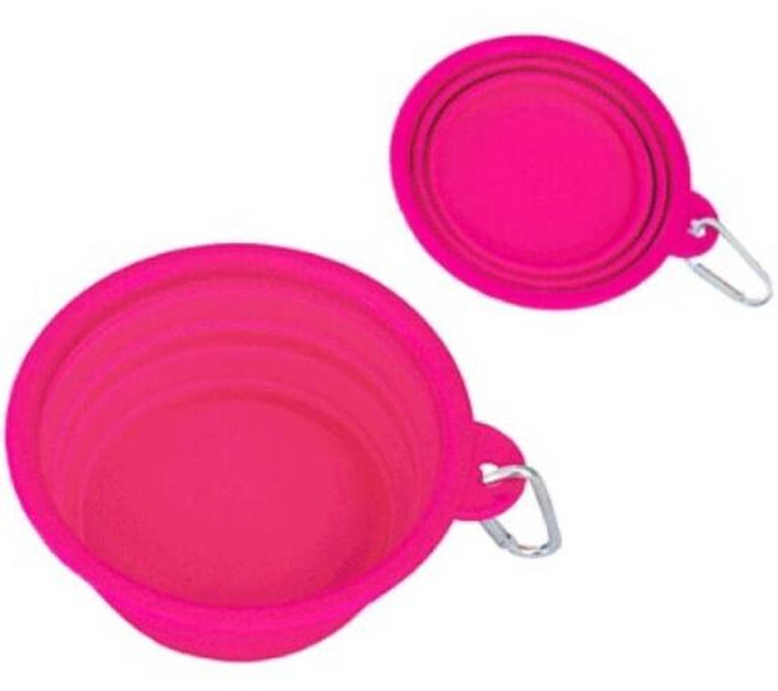 Travel bowl silicone Rose