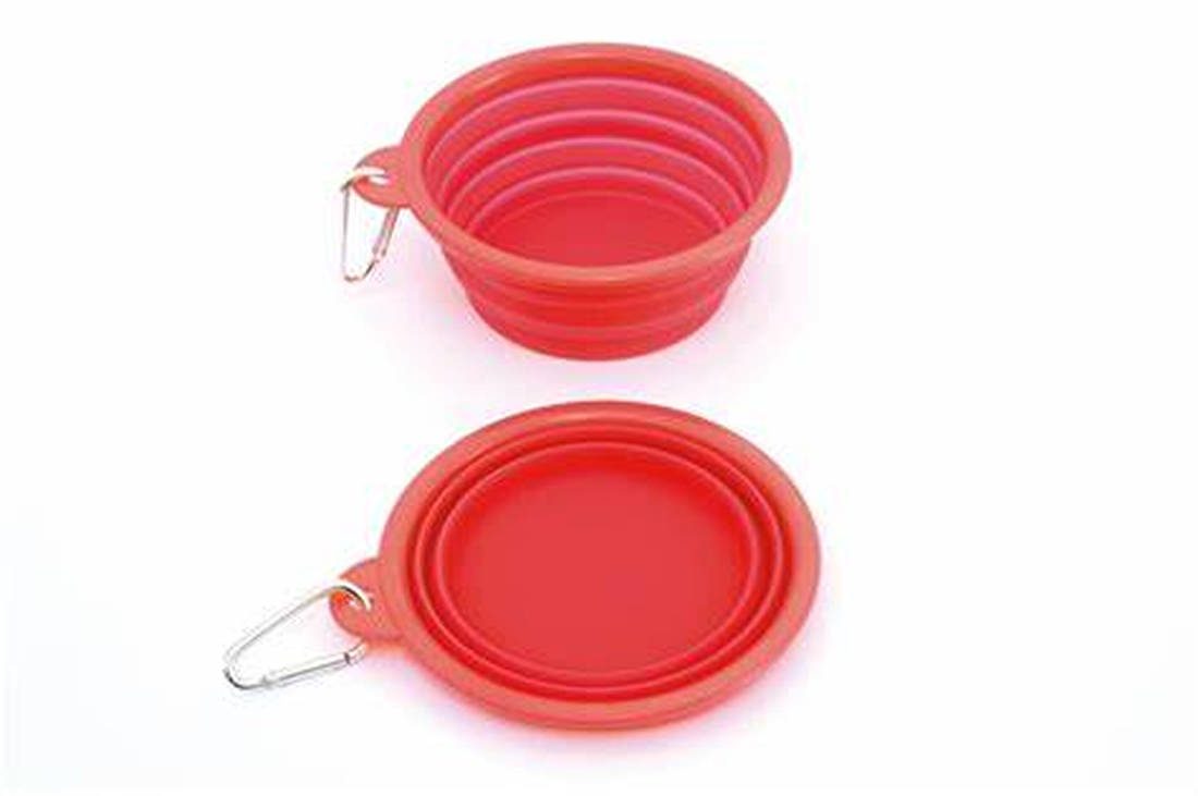 Travel Bowl silicone rouge