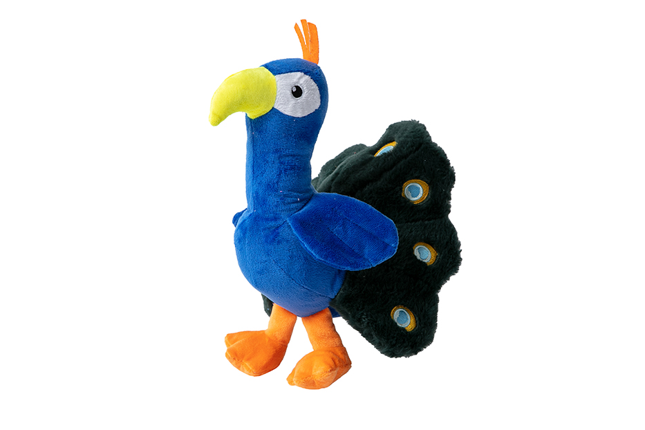 Peluche Peacock 24x30cm