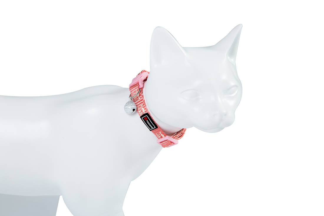 Collier Chat Réfléchissant 10mmx19-30cm Rose