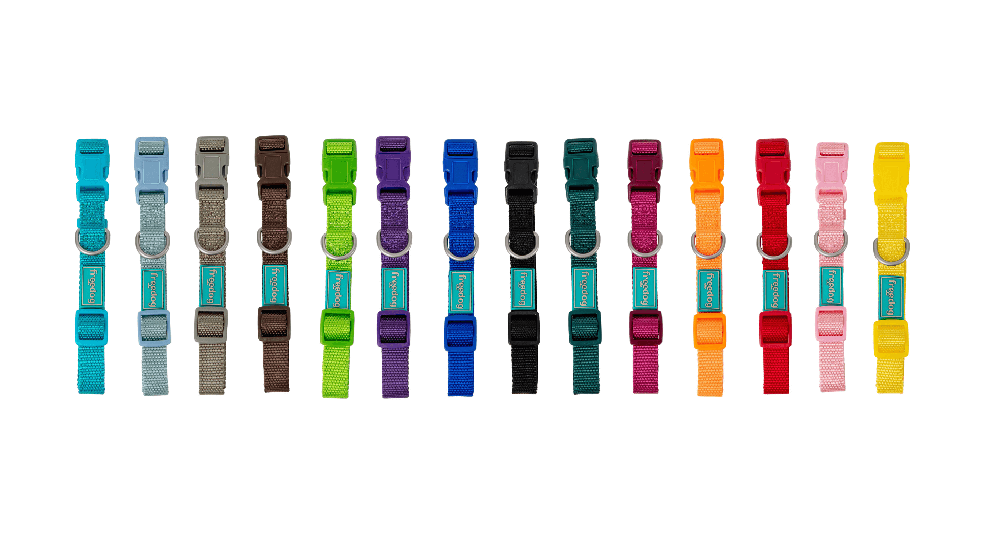 Collier Nylon Basic TURQUOISE 20mmx35/60cm