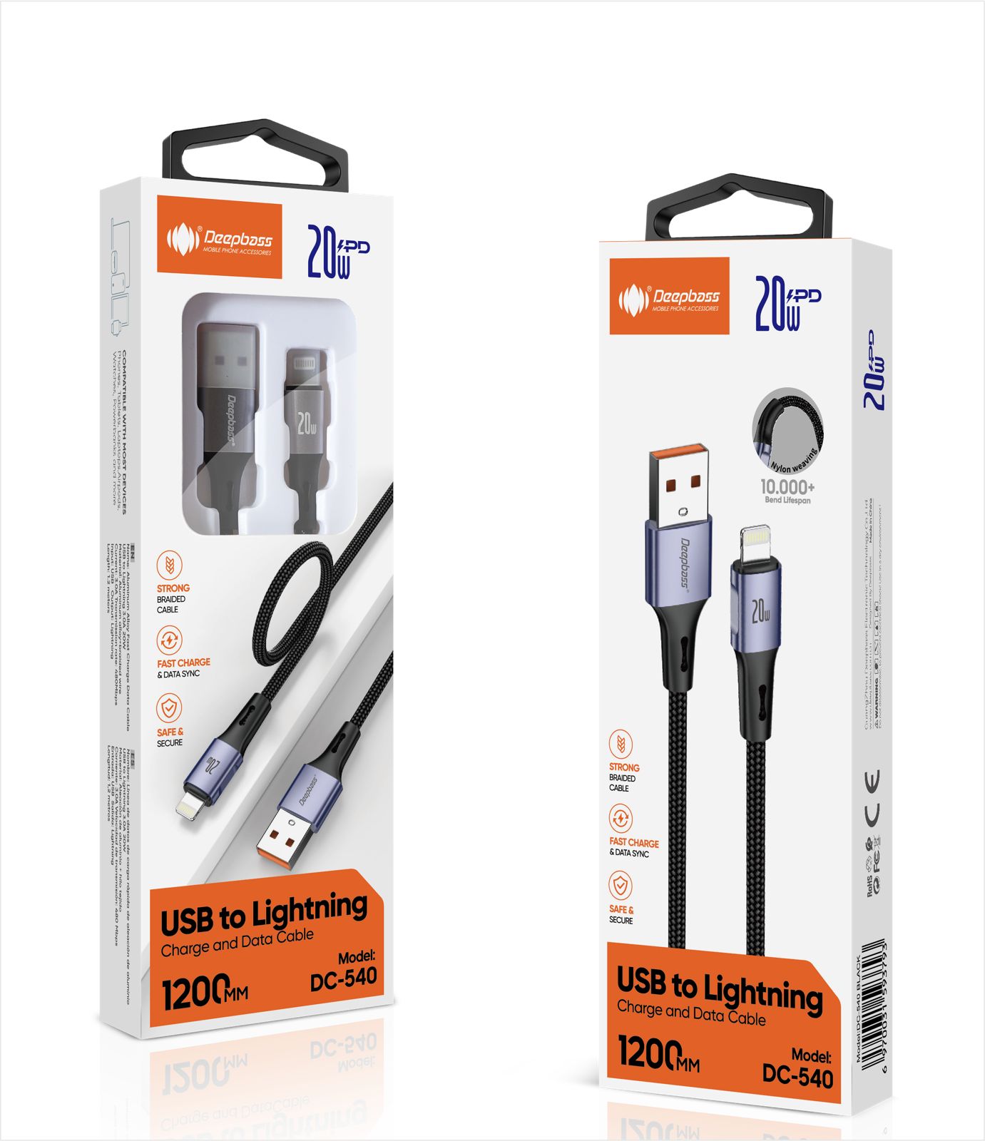 CABLE DC540 20W USB IP